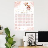 Poster Calendrier de devinette de date d'accouchement pou (Bureau à domicile)