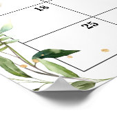 Poster Calendrier de devinette de date d'accouchement pou (Coin)