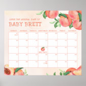 Poster Calendrier de devinette de date de naissance de pe (Devant)