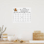 Poster Calendrier de devinette de date d'échéance pour Ba (Cuisine)