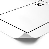 Poster Calendrier de devinette de date d'échéance pour Ba (Coin)