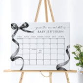 Poster Calendrier de devinette de date d'échéance pour Ba