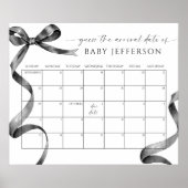 Poster Calendrier de devinette de date d'échéance pour Ba (Devant)