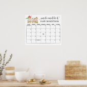 Poster Calendrier de devinette de date d'échéance pour Ba (Cuisine)