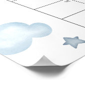 Poster Calendrier de devinette de date prévue d'accouchem (Coin)