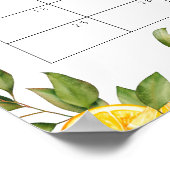 Poster Calendrier de devinette de date prévue pour Baby S (Coin)