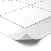 Poster Calendrier de devinette de la date prévue Nuages G (Coin)