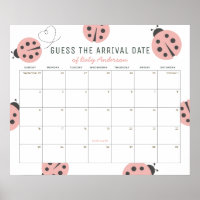 Calendrier de devinette de la date prévue pour les