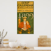 Poster Calendrier de golf 1899 (Cuisine)