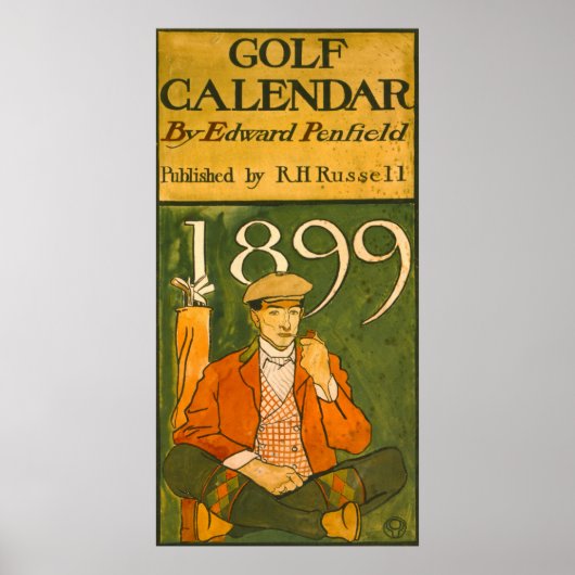 Poster Calendrier de golf 1899 (Devant)