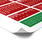 Poster Calendrier de jeûne orthodoxe éthiopien 2017 (Coin)