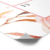 Poster Calendrier de la date d'échéance du Baby shower d' (Coin)