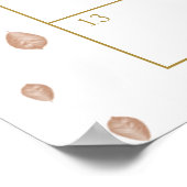 Poster Calendrier de la date d'échéance du Baby shower d' (Coin)