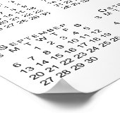 Poster Calendrier de la gay Pride 2020 Pois arc-en-ciel (Coin)