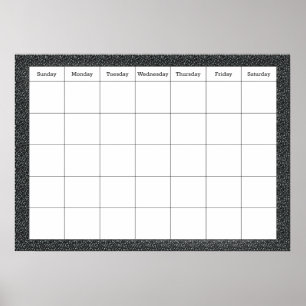 Poster Calendrier de la salle de classe