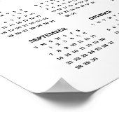 Poster Calendrier de l'affiche de poulet sucré 2025 (Coin)