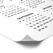 Poster Calendrier de l'affiche d'hiver 2025 du Cardinal P (Coin)