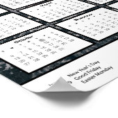 Poster Calendrier de l'Allemagne 2024 en anglais | Téléch (Coin)