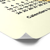 Poster Calendrier de l'année scolaire 2024-2025 Jours ens (Coin)