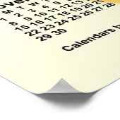 Poster Calendrier de l'année scolaire 2026-2027 Sunny Day (Coin)