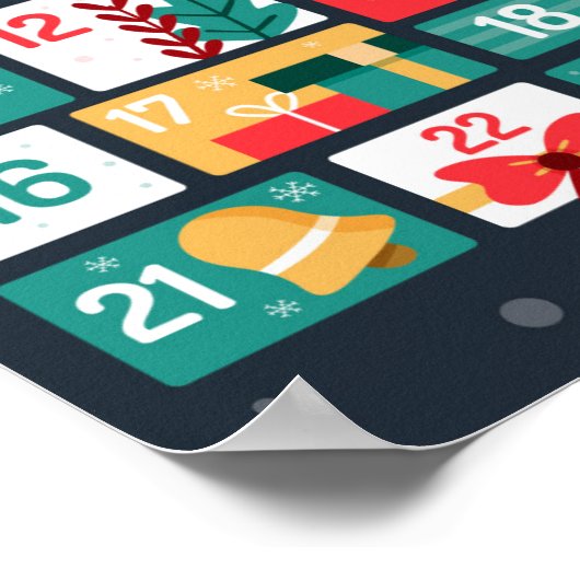 Poster Calendrier de l'arrivée (Coin)