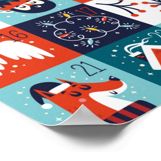 Poster Calendrier de l'arrivée (Coin)