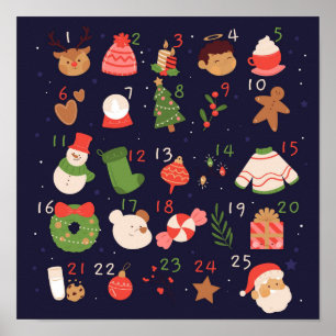 Poster Calendrier de l'Avent