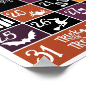 Poster Calendrier de l'Avent Halloween  (Coin)