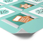 Poster Calendrier de l'Avent Noël (Coin)