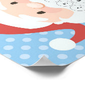 Poster Calendrier de l'Avent Santa Beard Noël (Coin)