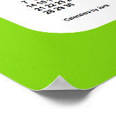 Poster Calendrier de l'école verte jaune 2027-2028 par Ja (Coin)