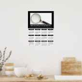 Poster Calendrier de mur démotivationnel 2013 : Gestion (Cuisine)