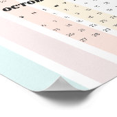 Poster Calendrier de mur rétro 2024 - 18"x24" (Coin)