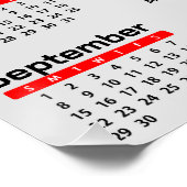 Poster Calendrier de Noël 2024 du Rooster portugais (Coin)