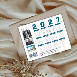 Poster Calendrier de photos d'entreprise 2027 Entreprise 