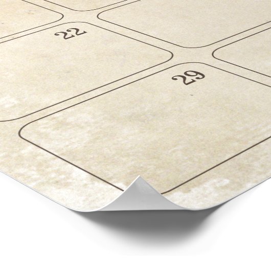 Poster Calendrier de prédiction d'anniversaire des Baby s (Coin)