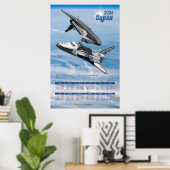 Poster Calendrier de Rendez-vous de la Navette Soviétique (Bureau à domicile)