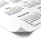 Poster Calendrier de vacances papillon 2018 par Janz Affi (Coin)