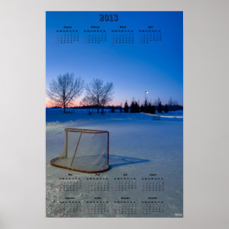 Poster Calendrier de verrouillage de la LNH 2013