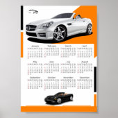 Poster Calendrier de voiture (Devant)