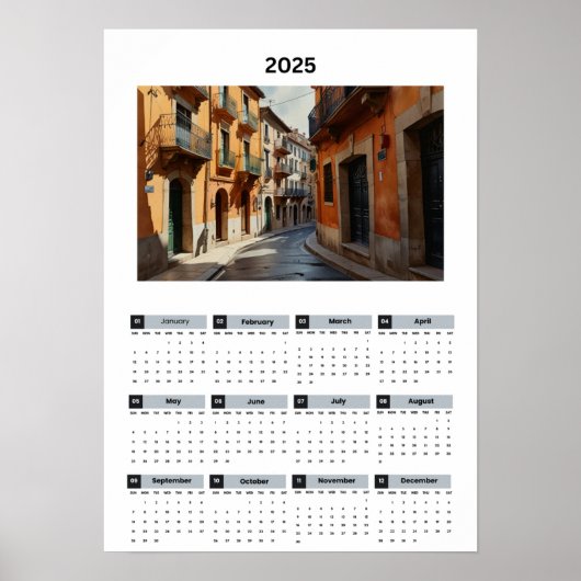Poster Calendrier de Vue Belle France (Devant)