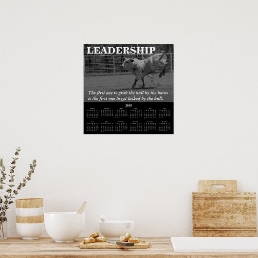 Poster Calendrier démotivationnel 2015 Leadership (Cuisine)