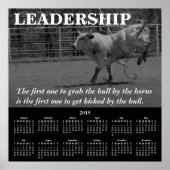 Poster Calendrier démotivationnel 2015 Leadership (Devant)