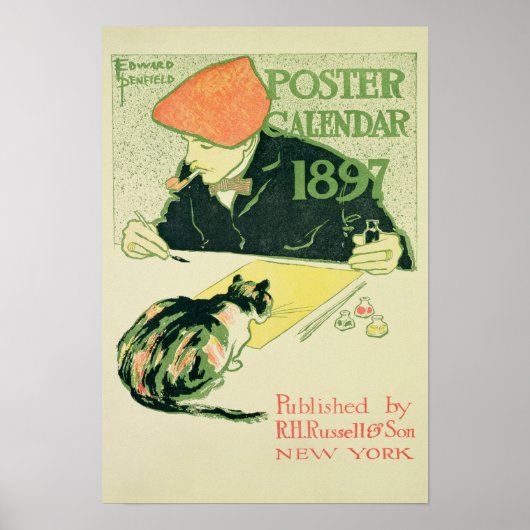 Poster Calendrier des affiches, pub. par R.H. Russell & S (Devant)