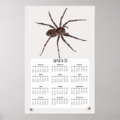 Poster Calendrier des araignées de loup 2015 (Devant)
