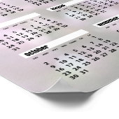 Poster Calendrier des fleurs du printemps 2016 (Coin)