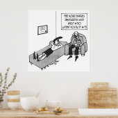 Poster Calendrier des honoraires des psychiatres (Cuisine)