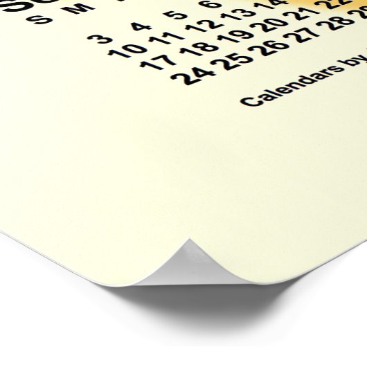 Poster Calendrier des journées ensoleillées 2034 par Post (Coin)