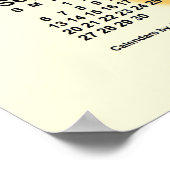 Poster Calendrier des jours ensoleillés 2026 de Janz (Coin)