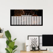 Poster Calendrier des Jours Spéciaux à Se Rappeler avec F (Bureau à domicile)